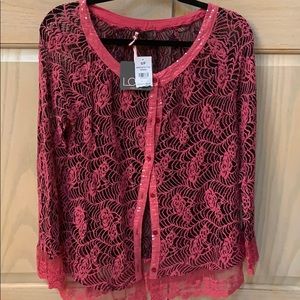 Lovely salmon-colored sweater made in Italy